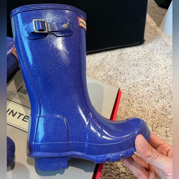 Hunter Original Kids Starcloud boots in Electric Storm - Picture 13 of 16